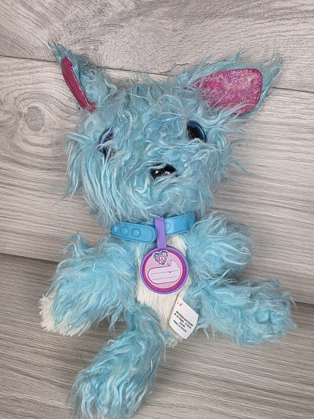 Moose Scruff a Luvs Mystery Rescue Pet Blue Baby Bunny Rabbit 10” Plush Toy SU7